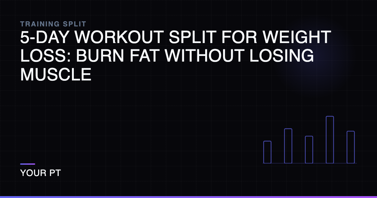 5-Day Workout Split for Weight Loss: Burn Fat Without Losing Muscle