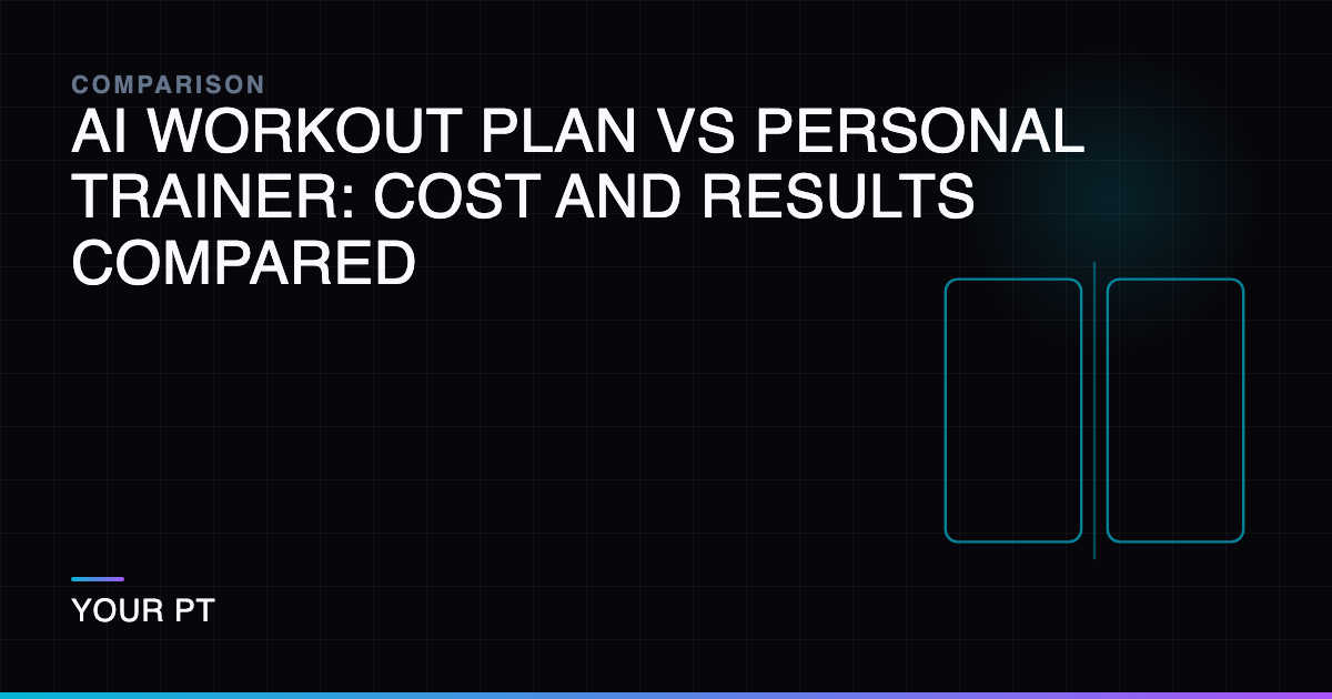 AI Workout Plan vs Personal Trainer: Cost and Results Compared