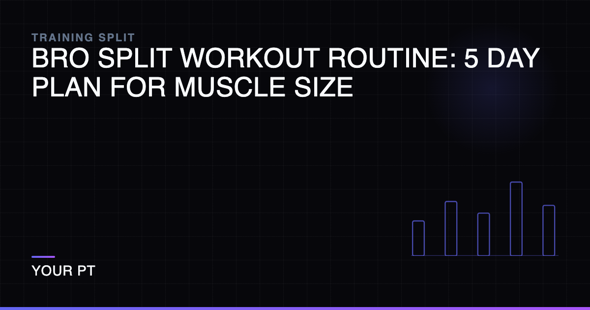 Bro Split Workout Routine: 5 Day Plan for Muscle Size