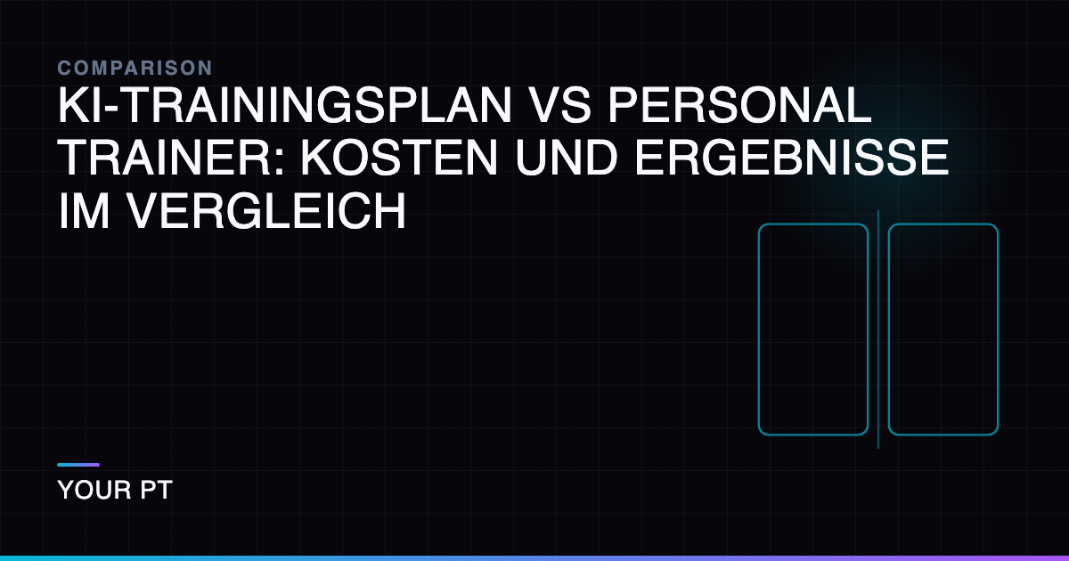 KI-Trainingsplan vs Personal Trainer: Kosten und Ergebnisse im Vergleich