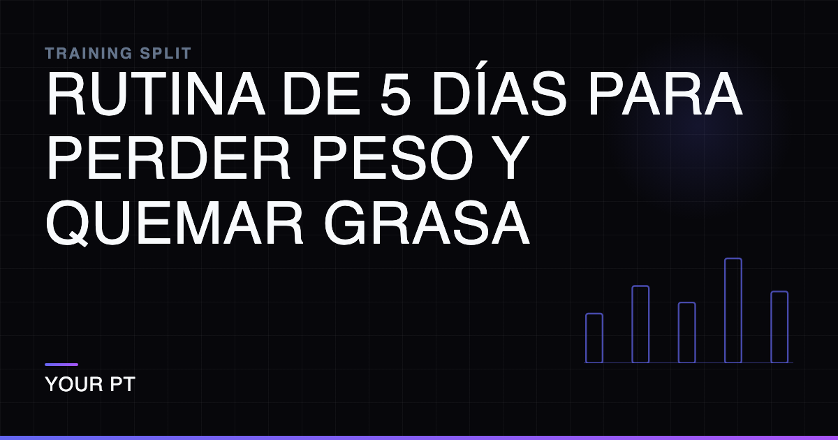 Rutina de 5 Días para Perder Peso y Quemar Grasa