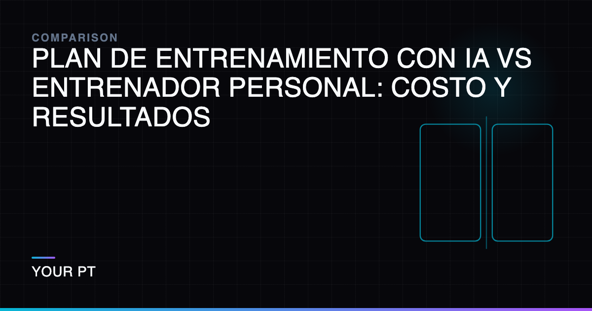 Plan de Entrenamiento con IA vs Entrenador Personal: Costo y Resultados