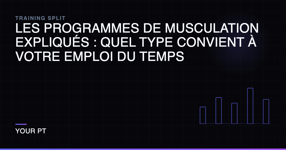 Les Programmes de Musculation Expliqués : Quel Type Convient à Votre Emploi du Temps