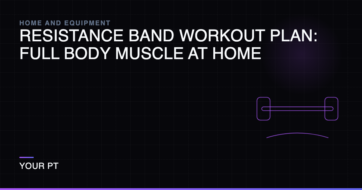 Resistance Band Workout Plan: Full Body Muscle at Home