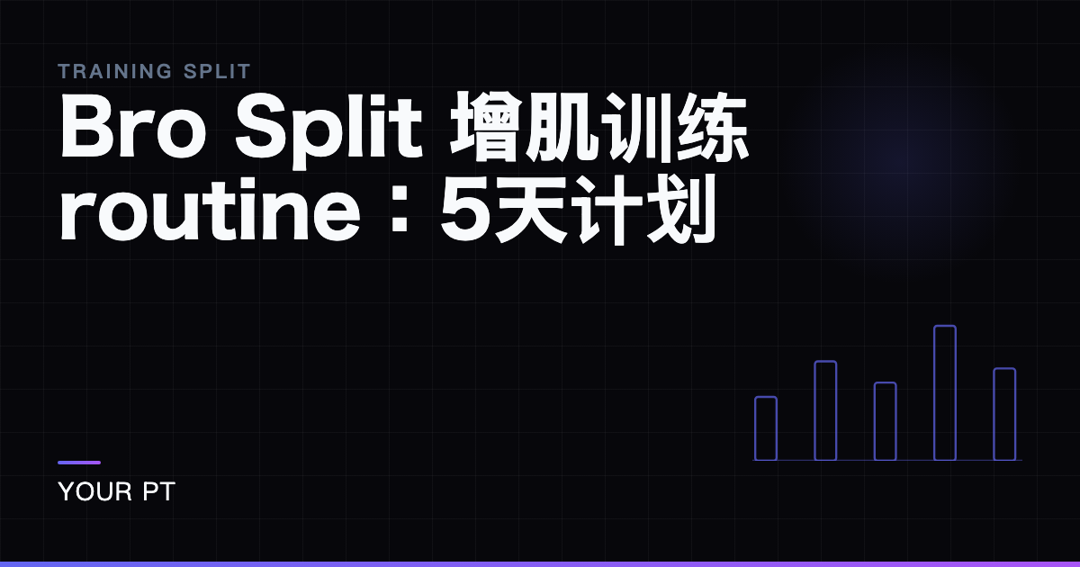 Bro Split 增肌训练routine：5天计划